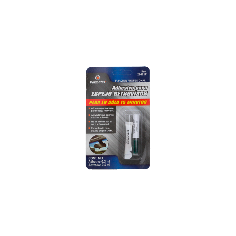 ADHESIVO 3 ML PARA ESPEJO RETROVISOR PERMATEX 22-22LP