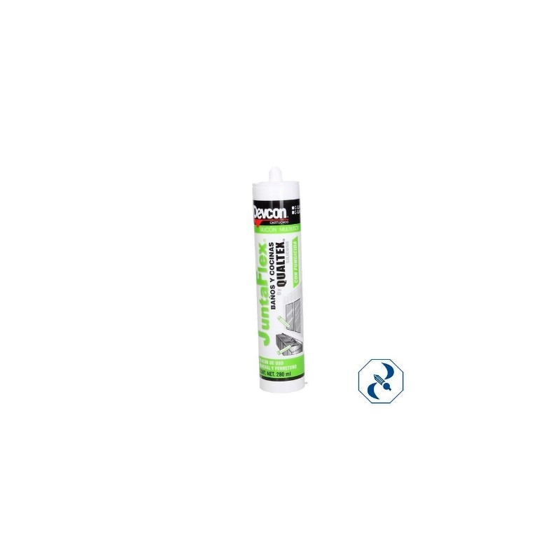 D 24 SILICON JUNTAFLEX BANOS Y COCINAS BLANCO 280ML DEVCON C-QJBB