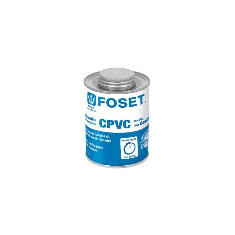D 4 PEGAMENTO PARA CPVC EN LATA 500 ML FOSET PCPVC-500