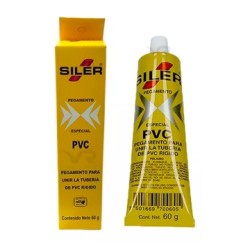 PEGAMENTO 60 GR PARA PVC EN TUBO SILER PVC060