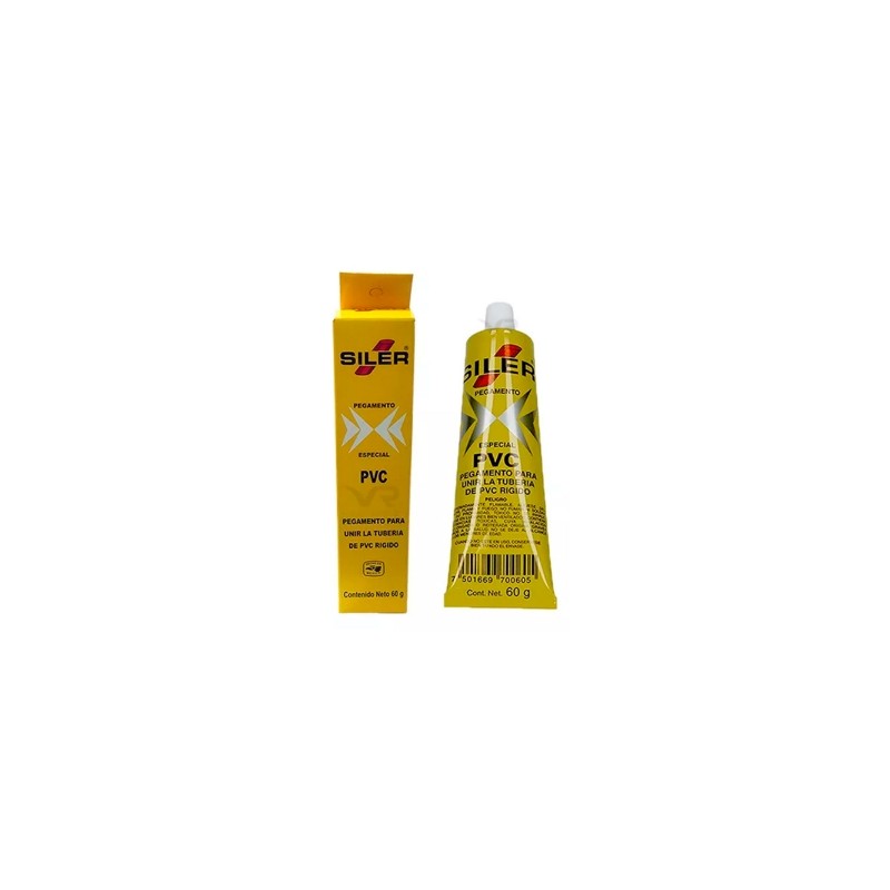 PEGAMENTO 60 GR PARA PVC EN TUBO SILER PVC060