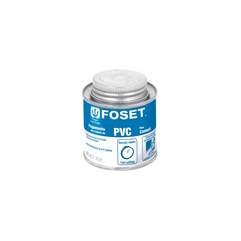 PEGAMENTO PARA PVC EN LATA 145 ML FOSET PPVC-145