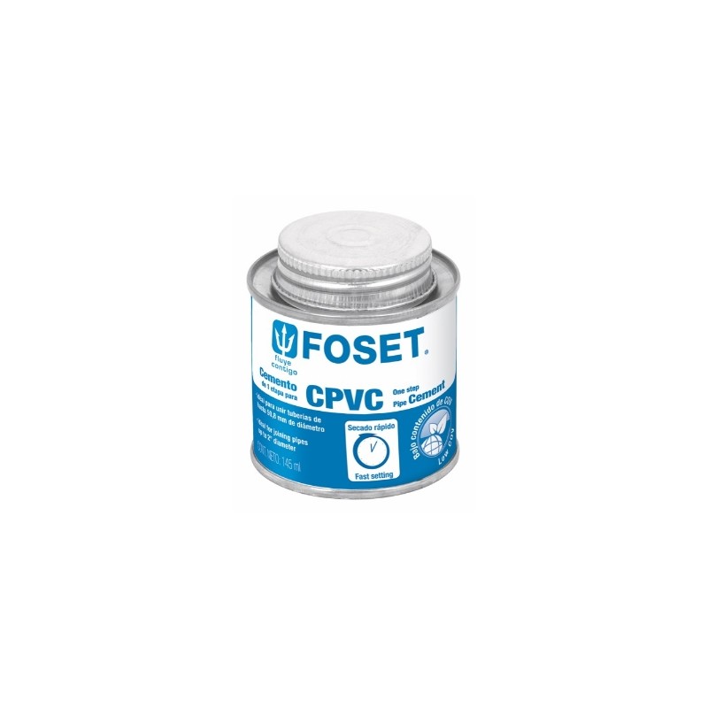 PEGAMENTO PARA CPVC EN LATA 145 ML FOSET PCPVC-145