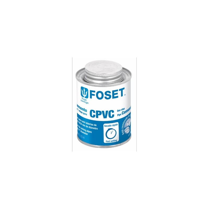 PEGAMENTO PARA CPVC EN LATA 250 ML FOSET PCPVC-250