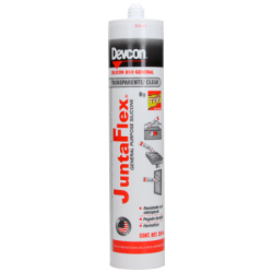 SILICON JUNTAFLEX USO GRAL TRANSP 280 ML DEVCON C-QJT
