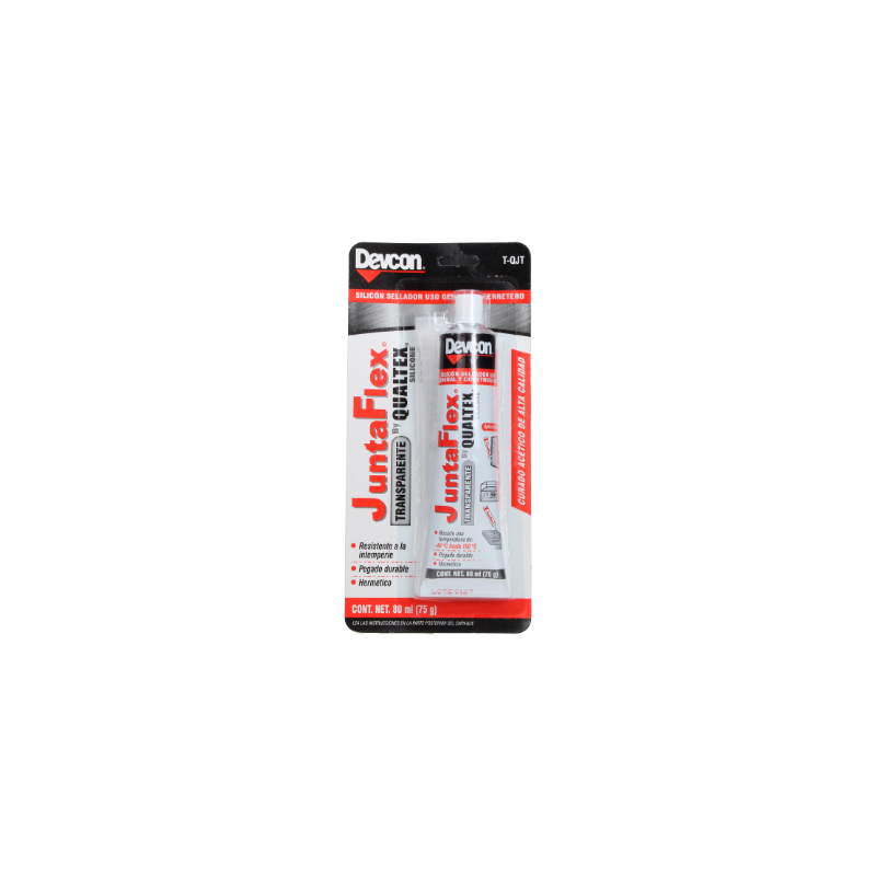 SILICON JUNTAFLEX USO GRAL TRANSP 80 ML DEVCON T-QJT