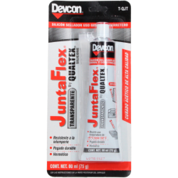 SILICON JUNTAFLEX USO GRAL TRANSP 80 ML DEVCON T-QJT