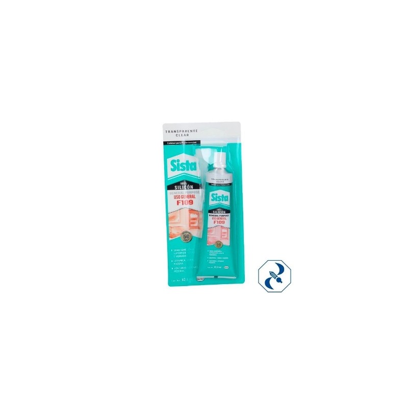 SILICON SISTA F109 70 ML TRANSP USO GENERAL HESDC109UG828T