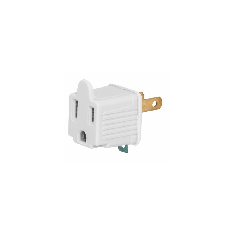 ADAPTADOR 3 A 2 BLANCO VOLTECH AD-32B