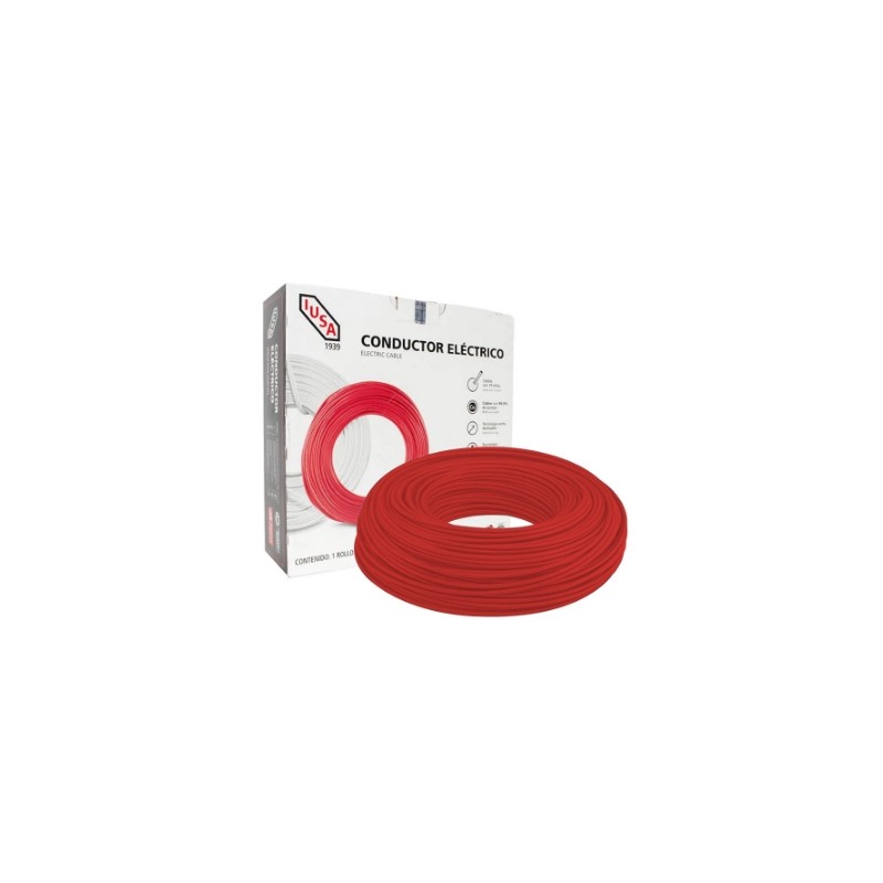 CABLE 10 DE 100 M ROJO EN CAJA IUSA 399330