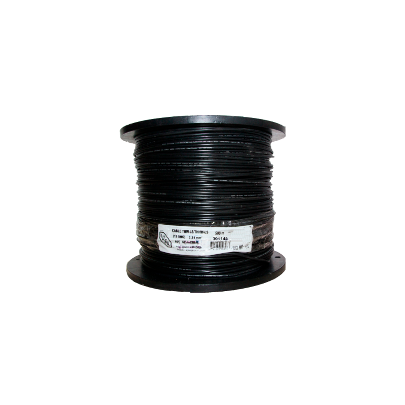 CABLE 12 DE 500 M NEGRO IUSA 301142