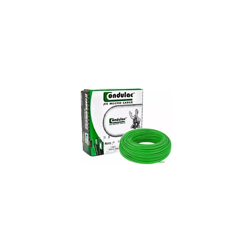 CABLE 14 DE 100 M VERDE CONDULAC
