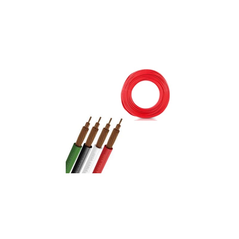 CABLE 6 DE 100 M ROJO IUSA 396911