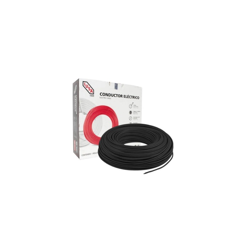 CABLE 8 DE 100 M NEGRO EN CAJA IUSA 399350