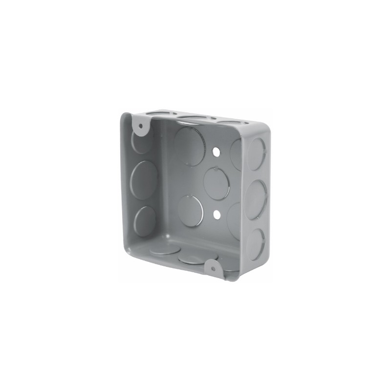 CAJA DE ACERO CUADRADA 4X4 PULG ECONOMICA VOLTECH CCH-4X4E