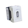 CARGADOR USB COLOR MARFIL, 1 MODULO FORZA FZA21M