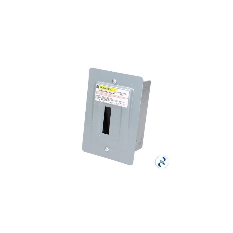CENTRO DE CARGA 2F EMPOTRAR SQUARED QOD2F