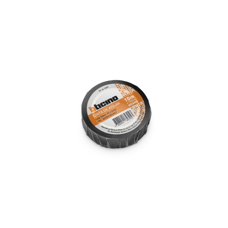 CINTA DE AISLAR NEGRA 19MM X 10 M BTICINO AG-10MAT
