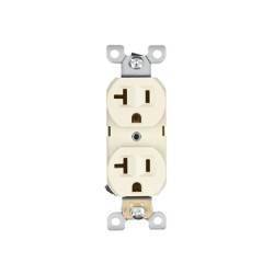 CONTACTO DUPLEX 2 POLOS 3 HILOS MARFIL LININEA STANDARD VOLTECK CODO-MS