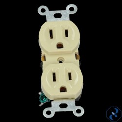 CONTACTO DUPLEX POLARIZADO OCULTO MARFIL ASTRO 270