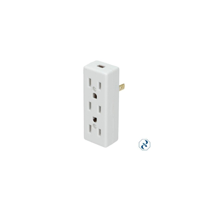 CONTACTO TRIPLE CON PATAS SAMY