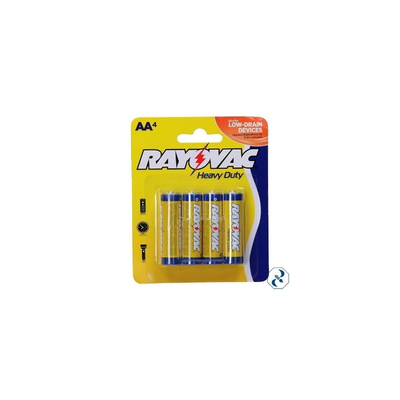 D 1 BLISTER DE 4 PILAS AA HEAVY DUTY RAYOVAC SAA-AD