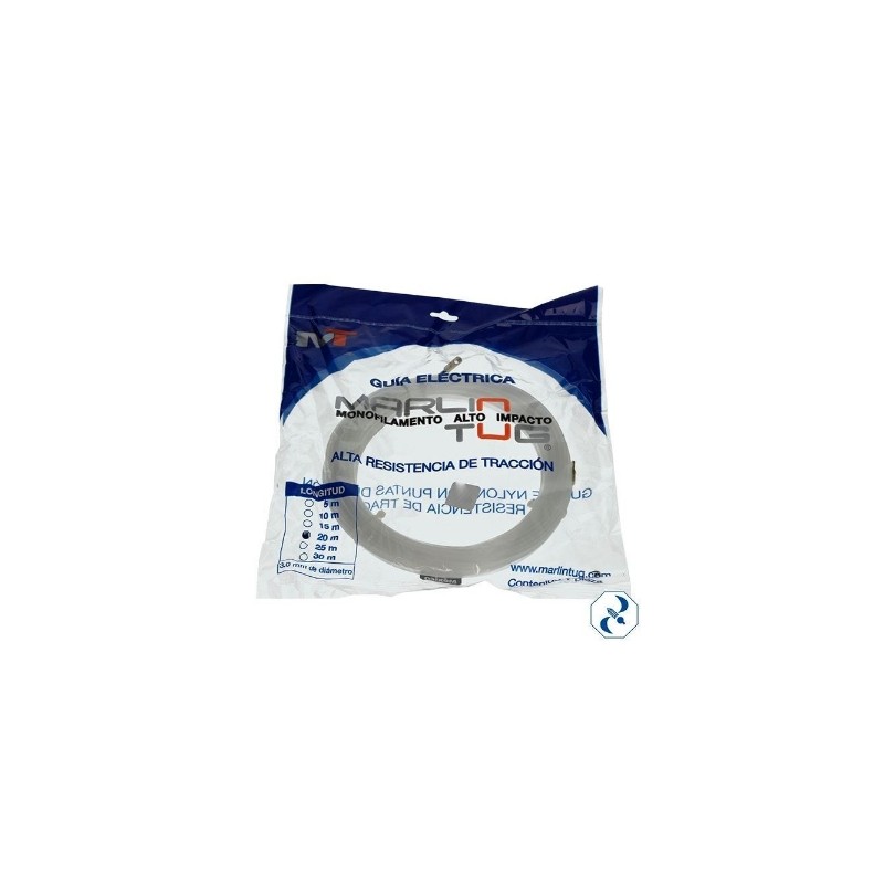 D 1 GUIA 20 M NYLON PARA ELECTRICISTA REDONDA BLANCA HIRLON