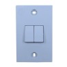 D 1 PLACA CON 2 APAGADORES BLOCK VIMAR 6050