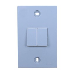 D 1 PLACA CON 2 APAGADORES BLOCK VIMAR 6050