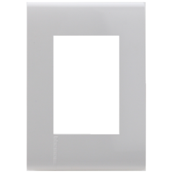 D 1 PLACA DE 3 U CON CHSASIS DE RESINA BLANCO CON LATERALES COLOR MOKA MODUS PRO E5N3MKPTL