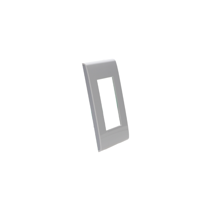 D 1 PLACA DE 3U CON CHSASIS DE RESINA BLANCO CON LATERALES COLOR LUNA MODUS PRO E5N3LNPTL