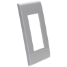 D 1 PLACA DE 3U CON CHSASIS DE RESINA BLANCO CON LATERALES COLOR LUNA MODUS PRO E5N3LNPTL