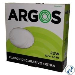 D 1 PLAFON DECORATIVO OSTRA 22W CON LAMPARA T5 127V 9400915