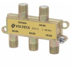 DIVISOR COAXIAL DE 1 ENTRADA Y 4 SALIDAS VOLTECH DICO-14