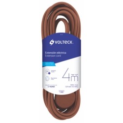 EXTENSION ELECTRICA DOMESTICA 4 M CAFE VOLTECH ED-4C