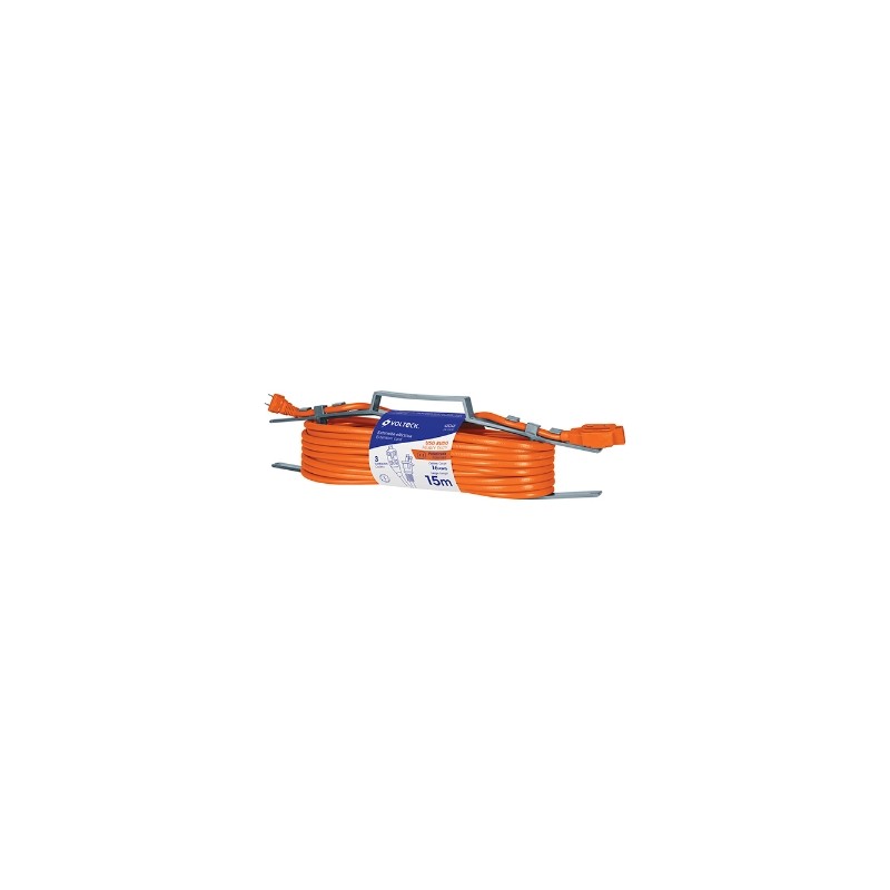 EXTENSION ELECTRICA USO RUDO 15 M CALIBRE 16 VOLTECH ER-15X16