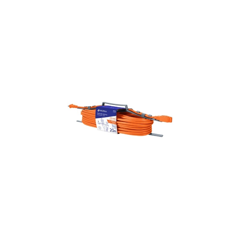 EXTENSION ELECTRICA USO RUDO 20 M CALIBRE 16 VOLTECH ER-20X16