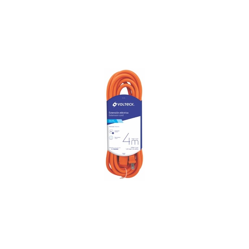 EXTENSION ELECTRICA USO RUDO 4 M CALIBRE 16 VOLTECH ER-4X16