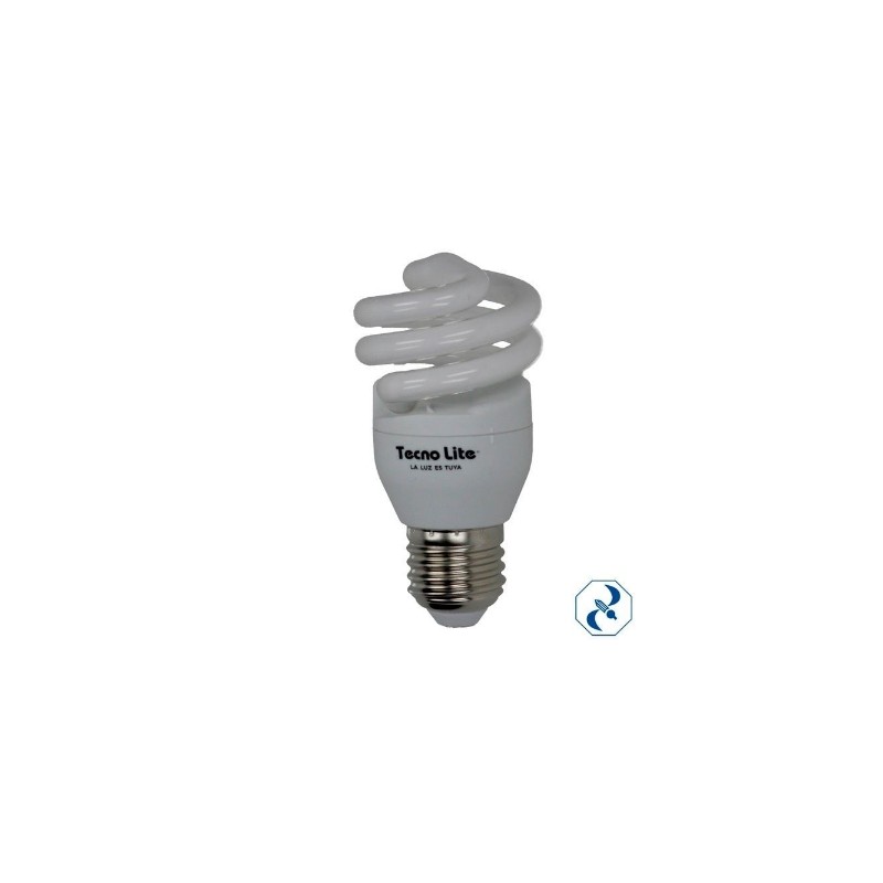 FOCO 13 W AHORRADOR ESPIRAL LUZ DIA 8000 HRS HEL-13W/65T2