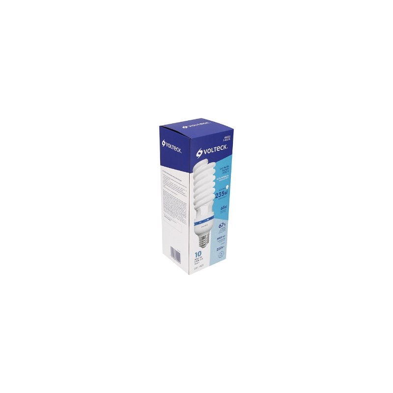 FOCO 65 W ESPIRAL BASE MOGUL E39 EN CAJA VOLTECH F-65EXC