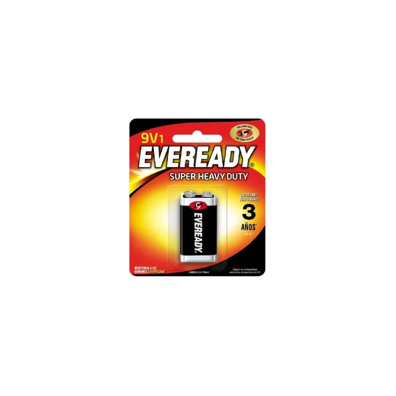 PILA 9 V CUADRADA SUPER HEAVY DUTY EVEREADY