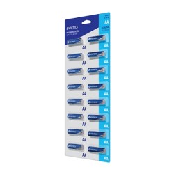 PILA ALCALINA AA DESPACHADOR CON 16 PILAS VOLTECk AL-AA-D