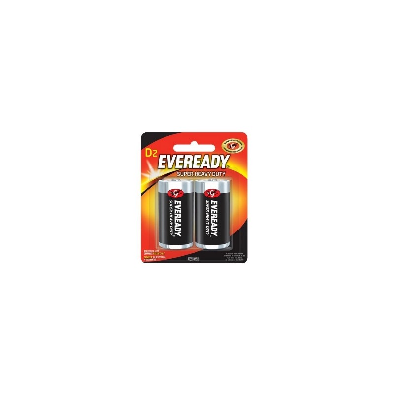 PILA D BLISTER CON 2 PILAS EVEREADY POWER PLUS