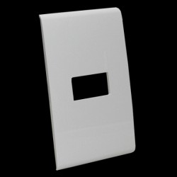 PLACA 1 U CON CHASIS DE RESINA COLOR BLANCO MODUS RESTYLE E5N1BNR