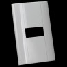 PLACA 1 U RESINA BLANCA MODUS E5N1BN