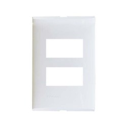 PLACA 2 MÓD. COLOR MARFIL CON CHASIS DE RESINA FZA92M