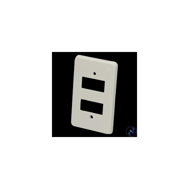 PLACA 2 U ABS PLASTICO MARFIL ASTRO ABS2M