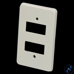 PLACA 2 U ABS PLASTICO MARFIL ASTRO ABS2M