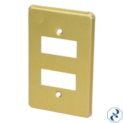 PLACA 2 U ALUMINIO CH/LAMINA SAMY