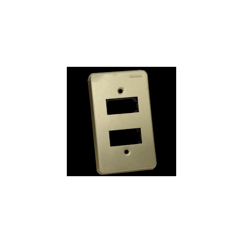 PLACA 2 U ALUMINIO TRADICIONAL100/2R